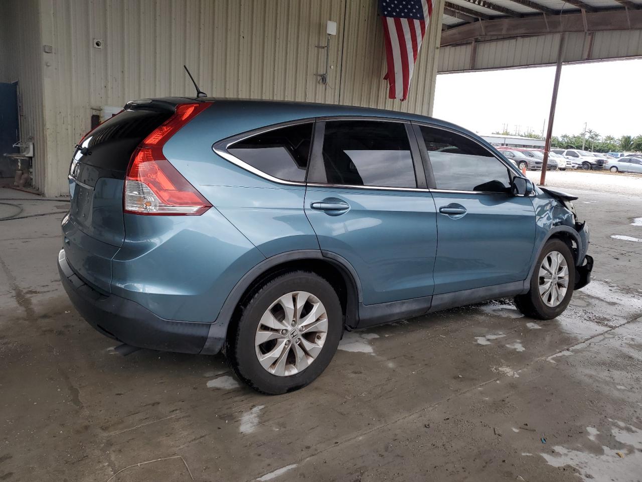 2013 Honda CR-V VIN 5J6RM3H50DL023273 Copart auction photo, front end / undercarriage damage thumbnail 3