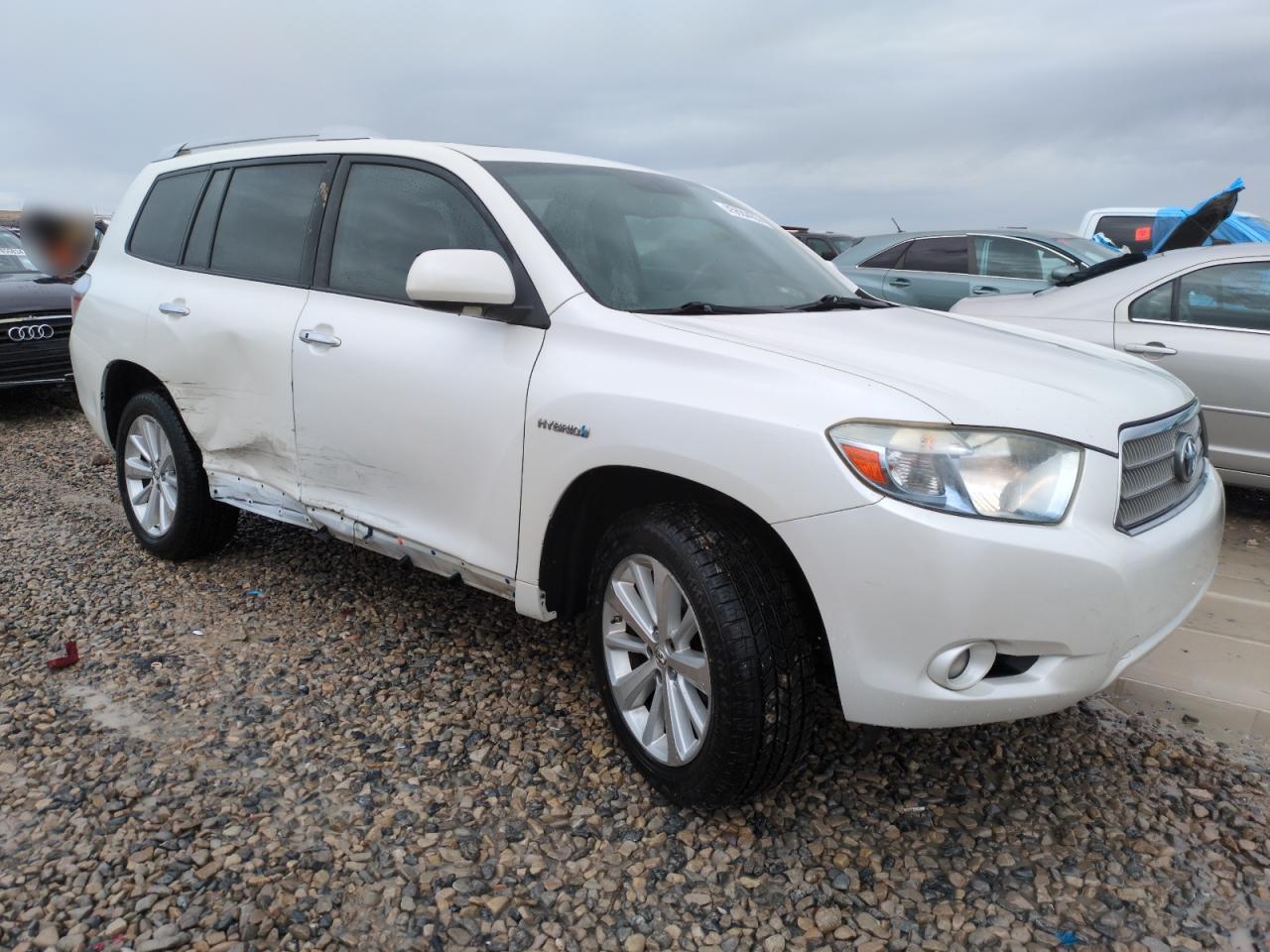 2008 Toyota Highlander VIN JTEEW44A382002416 Copart auction photo, side damage thumbnail 4