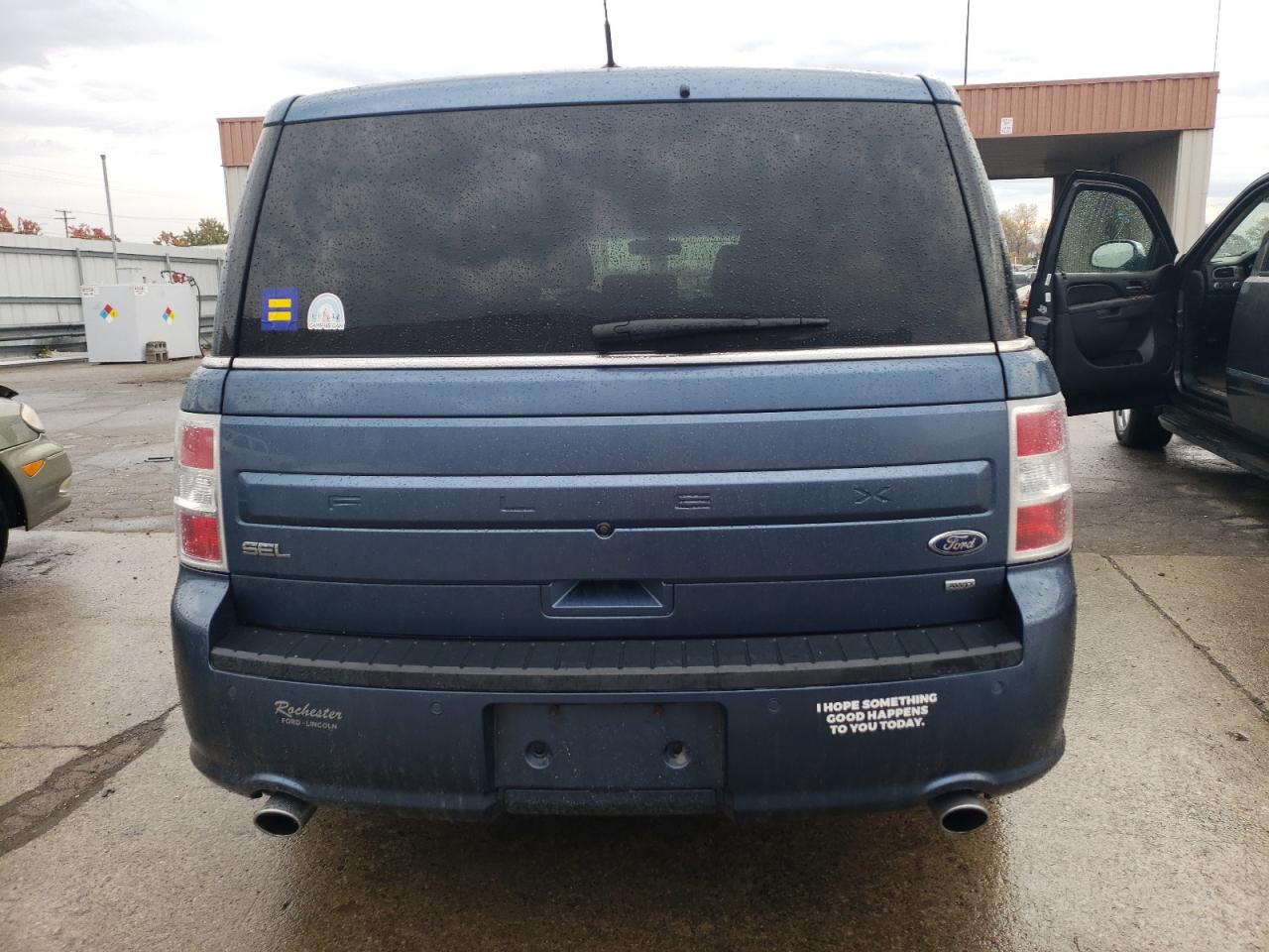 2018 Ford Flex VIN 2FMHK6C83JBA10695 Copart auction photo, front end damage thumbnail 6