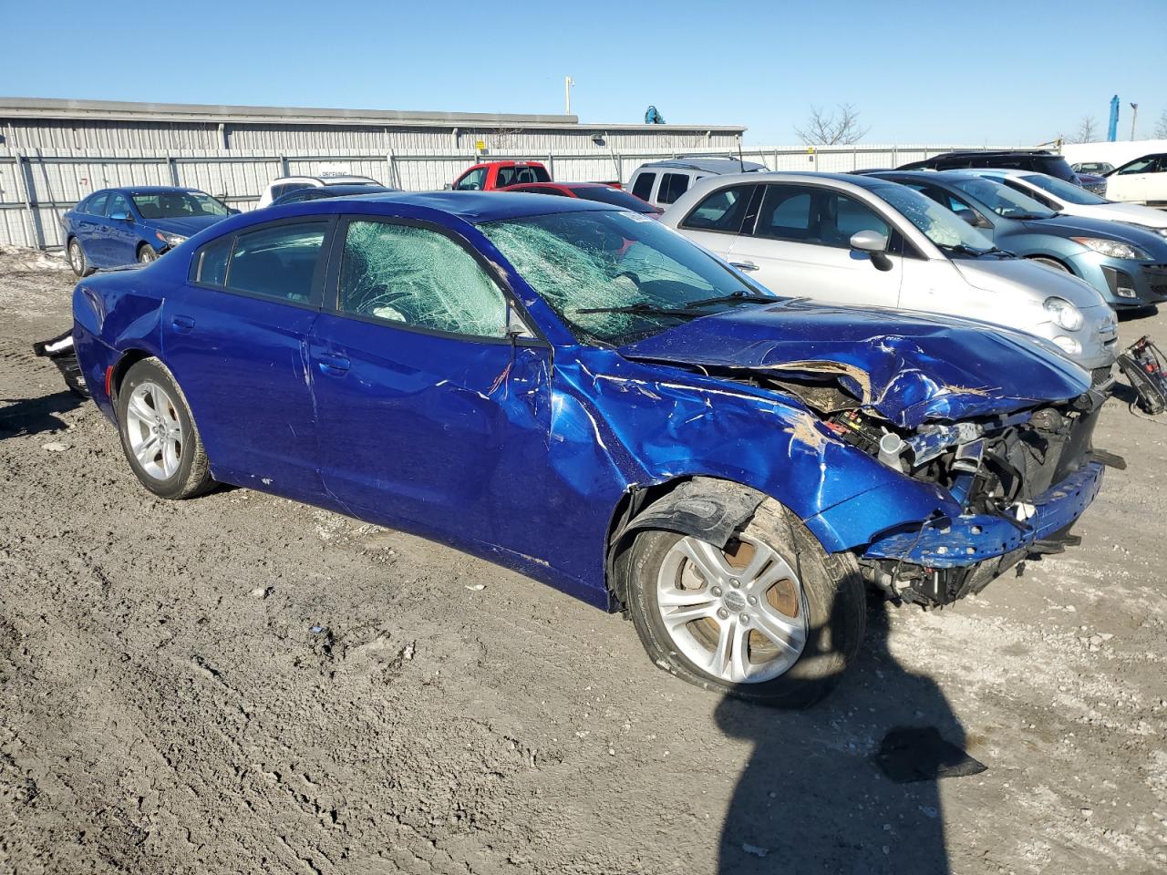 2021 Dodge Charger VIN 2C3CDXBG7MH638773 Copart auction photo, front end / all over damage thumbnail 4