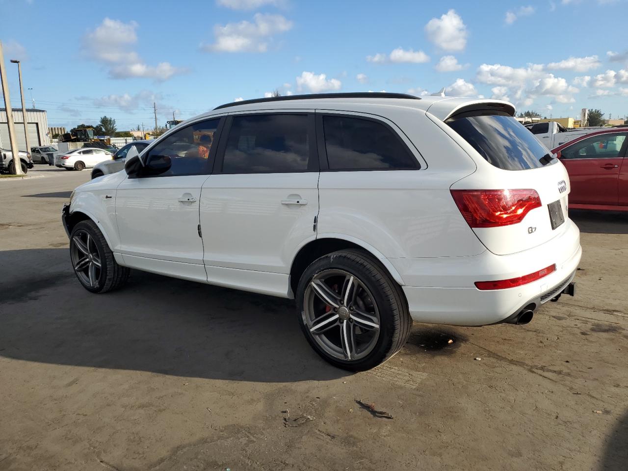 2014 Audi Q7 VIN WA1DGAFE7ED020939 Copart auction photo, front end damage thumbnail 2