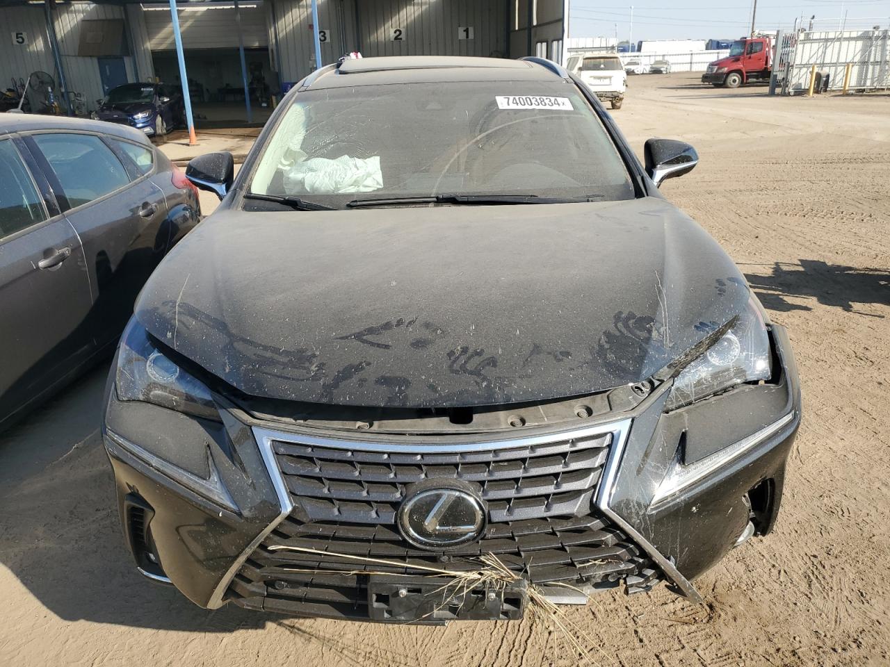 2019 Lexus NX VIN JTJBARBZ3K2207850 Copart auction photo, front end damage thumbnail 5