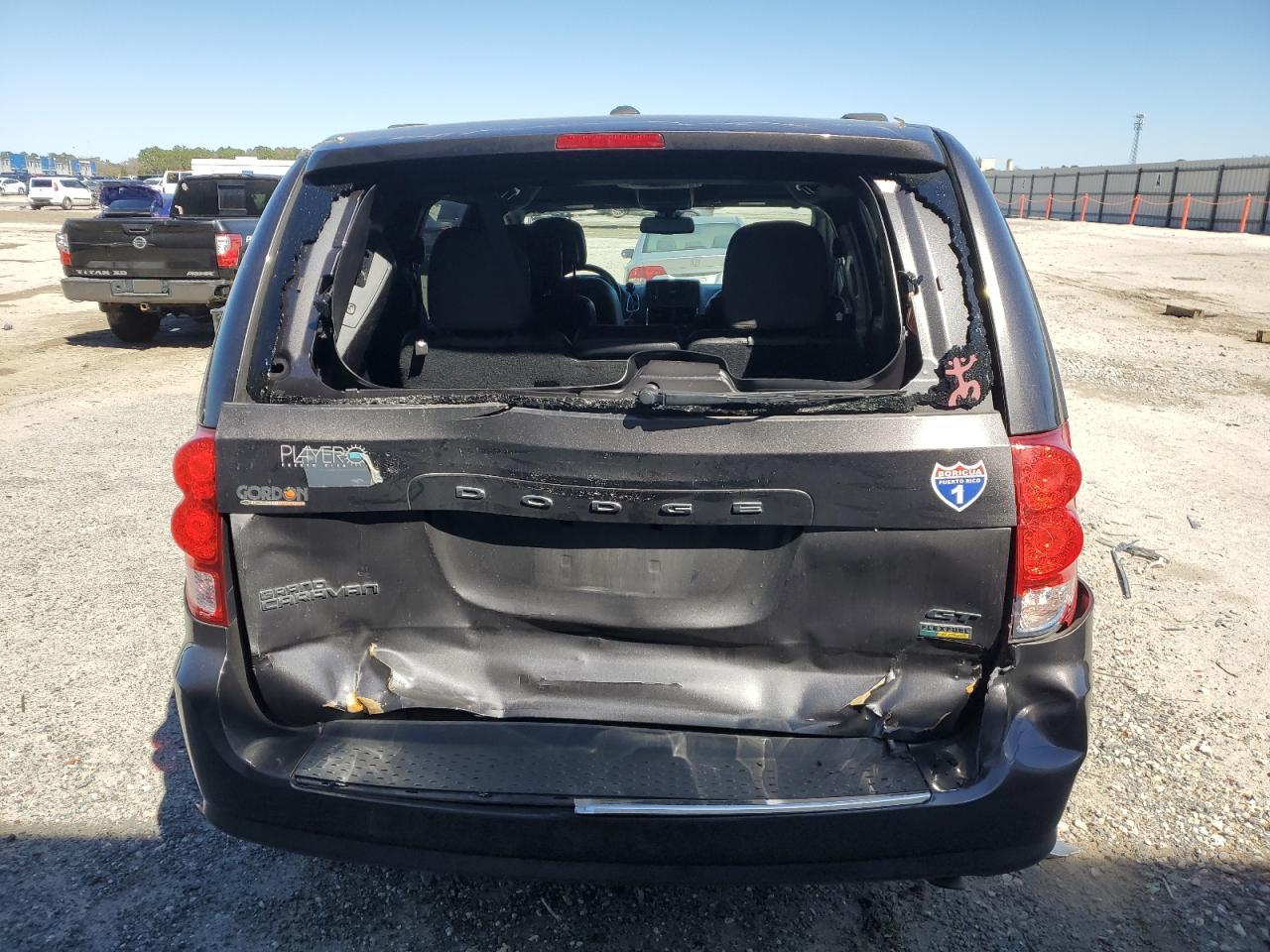 2018 Dodge Caravan VIN 2C4RDGEG2JR345564 Copart auction photo, rear end damage thumbnail 6