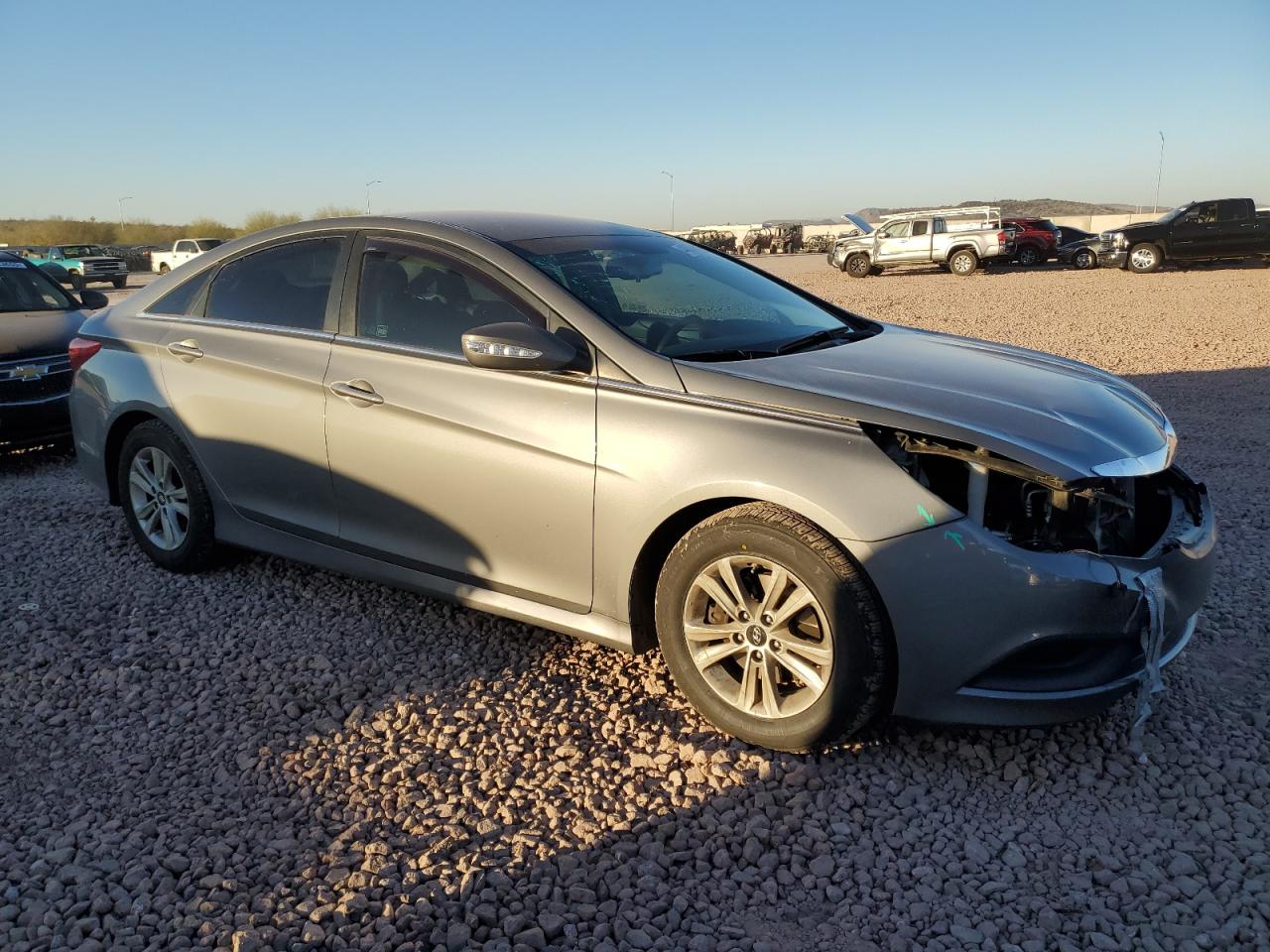 2014 Hyundai Sonata VIN 5NPEB4AC0EH919488 Copart auction photo, front end damage thumbnail 4