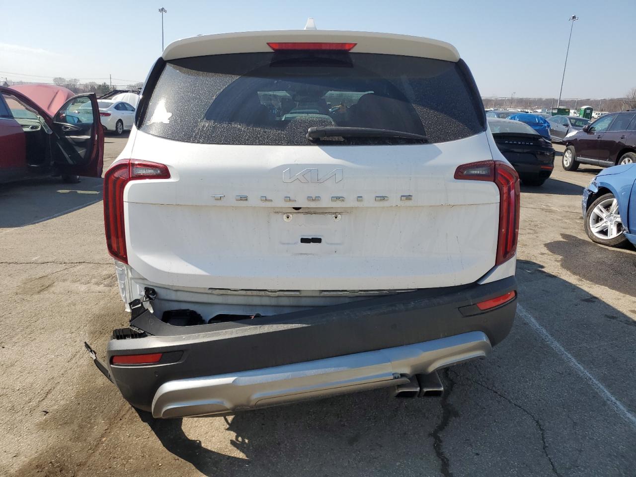 2022 KIA Telluride VIN 5XYP54HC8NG201913 Copart auction photo, rear end / side damage thumbnail 6