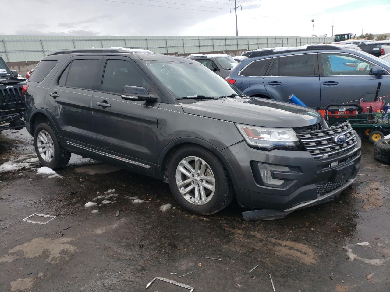 2017 Ford Explorer VIN 1FM5K7D86HGE24757 Copart auction photo, undercarriage / all over damage thumbnail 4