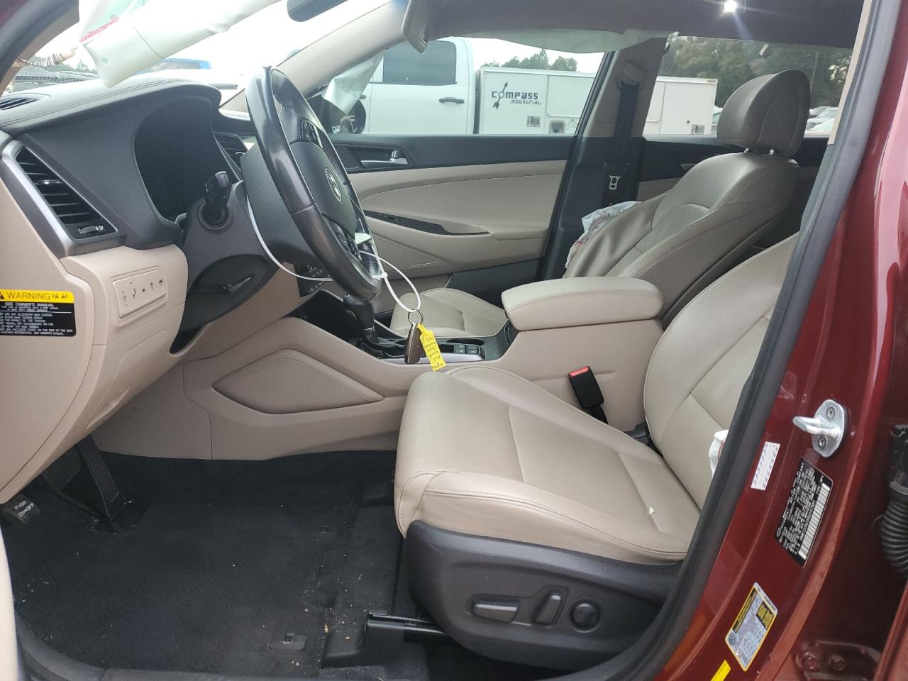2016 Hyundai Tucson VIN KM8J33A29GU147591 Copart auction photo, side / undercarriage damage thumbnail 7