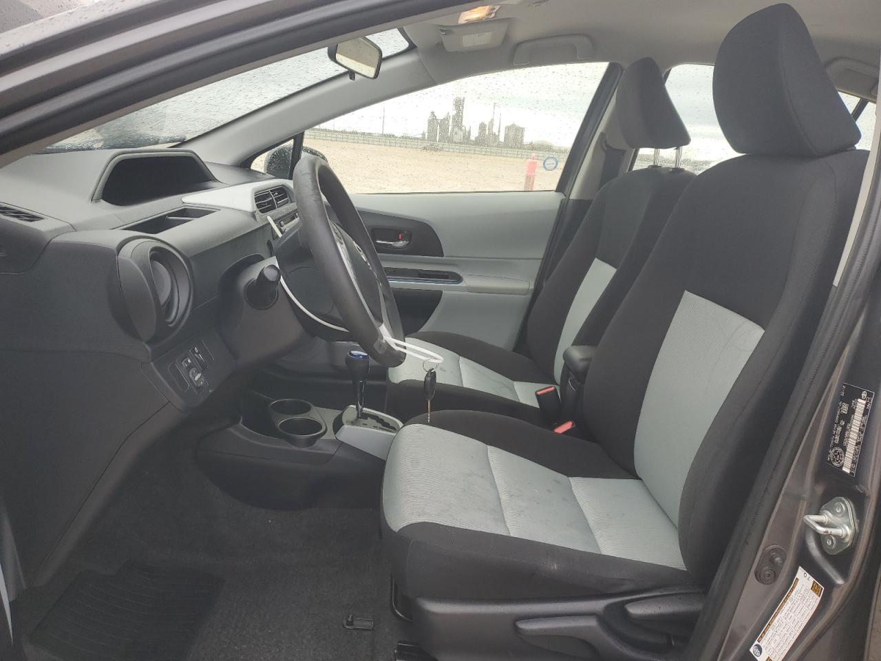 2012 Toyota Prius VIN JTDKDTB32C1502495 Copart auction photo, front end / side damage thumbnail 7