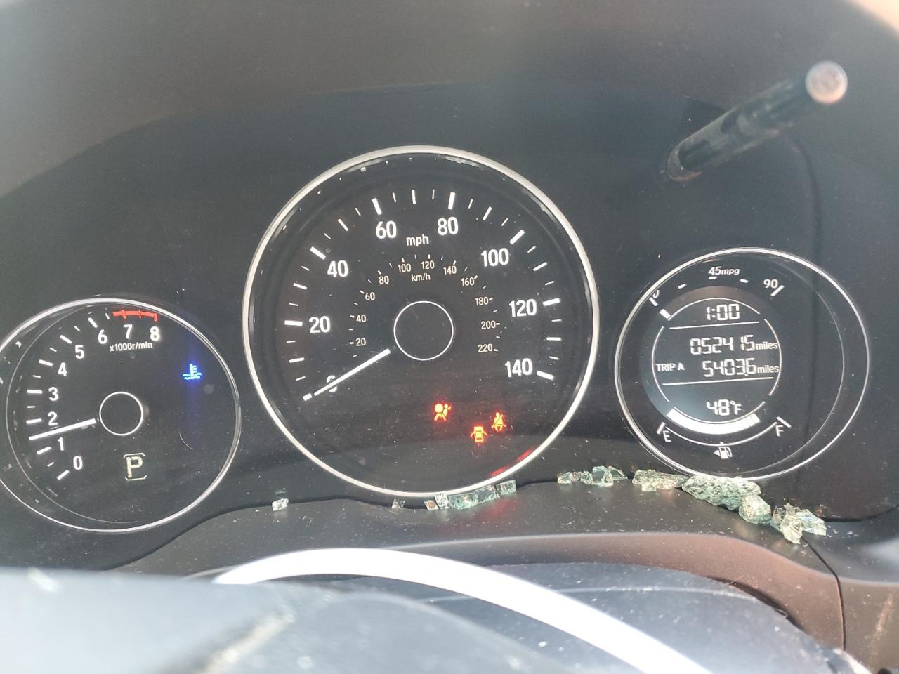 2019 Honda HR-V VIN 3CZRU5H10KM726361 Copart auction photo, side damage thumbnail 9