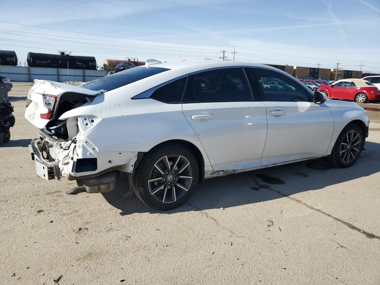 2022 Honda Accord VIN 1HGCV1F51NA026584 Copart auction photo, rear end damage thumbnail 3
