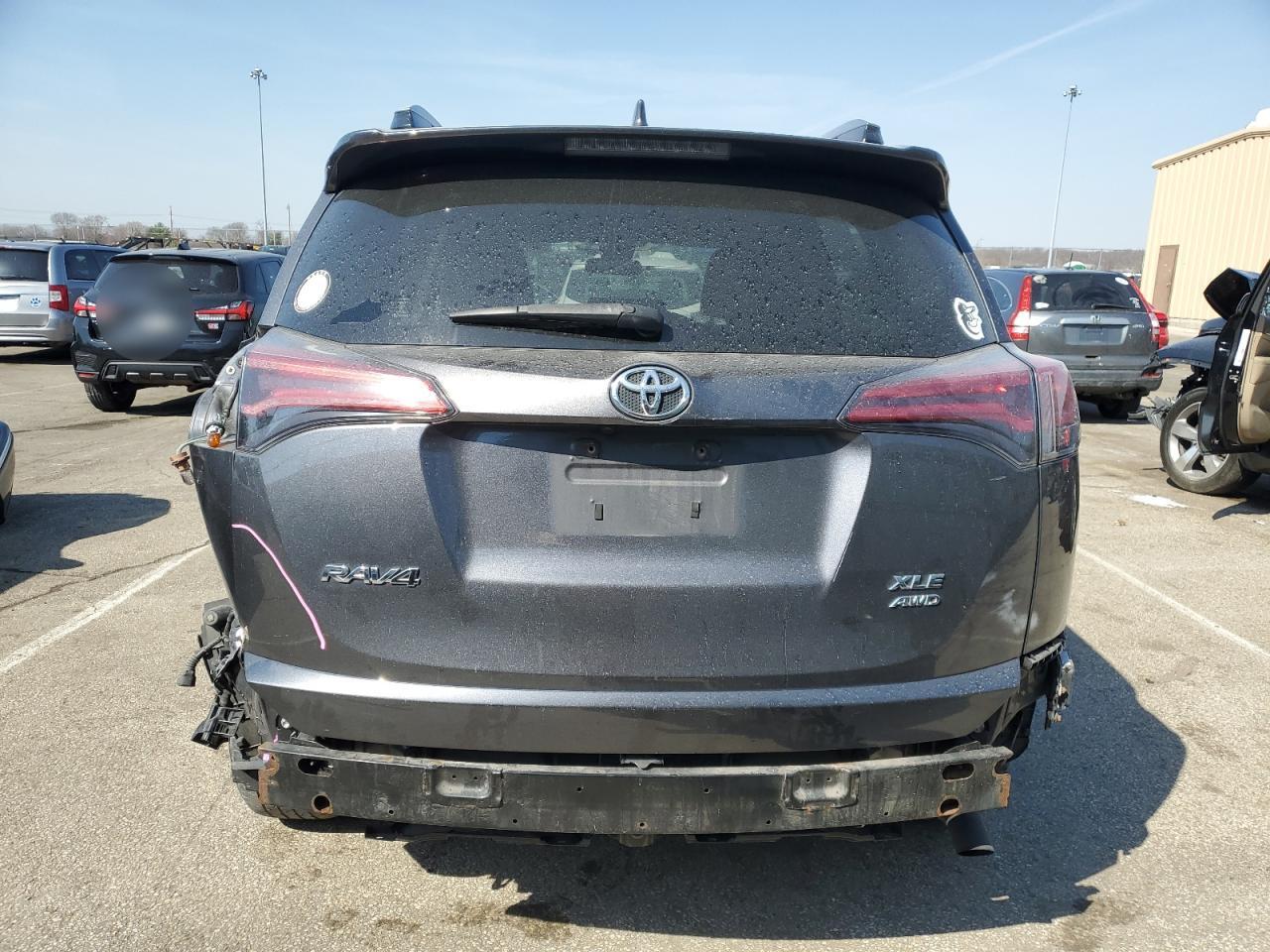 2017 Toyota RAV 4 VIN JTMRFREV1HD219164 Copart auction photo, front end / rear end damage thumbnail 6