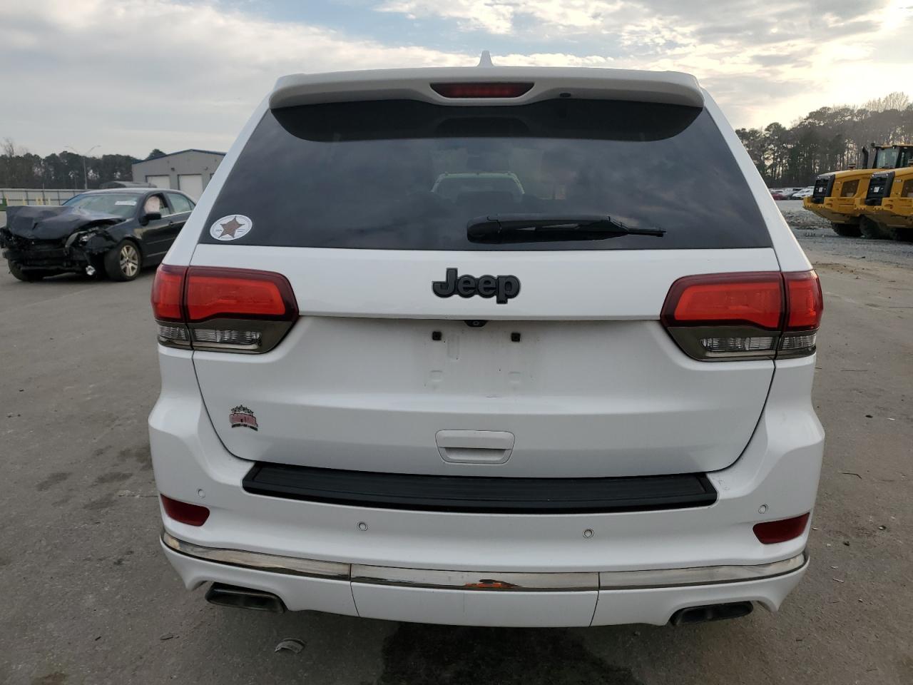 2015 Jeep Grand Cherokee VIN 1C4RJECG1FC160423 Copart auction photo, front end / undercarriage damage thumbnail 6