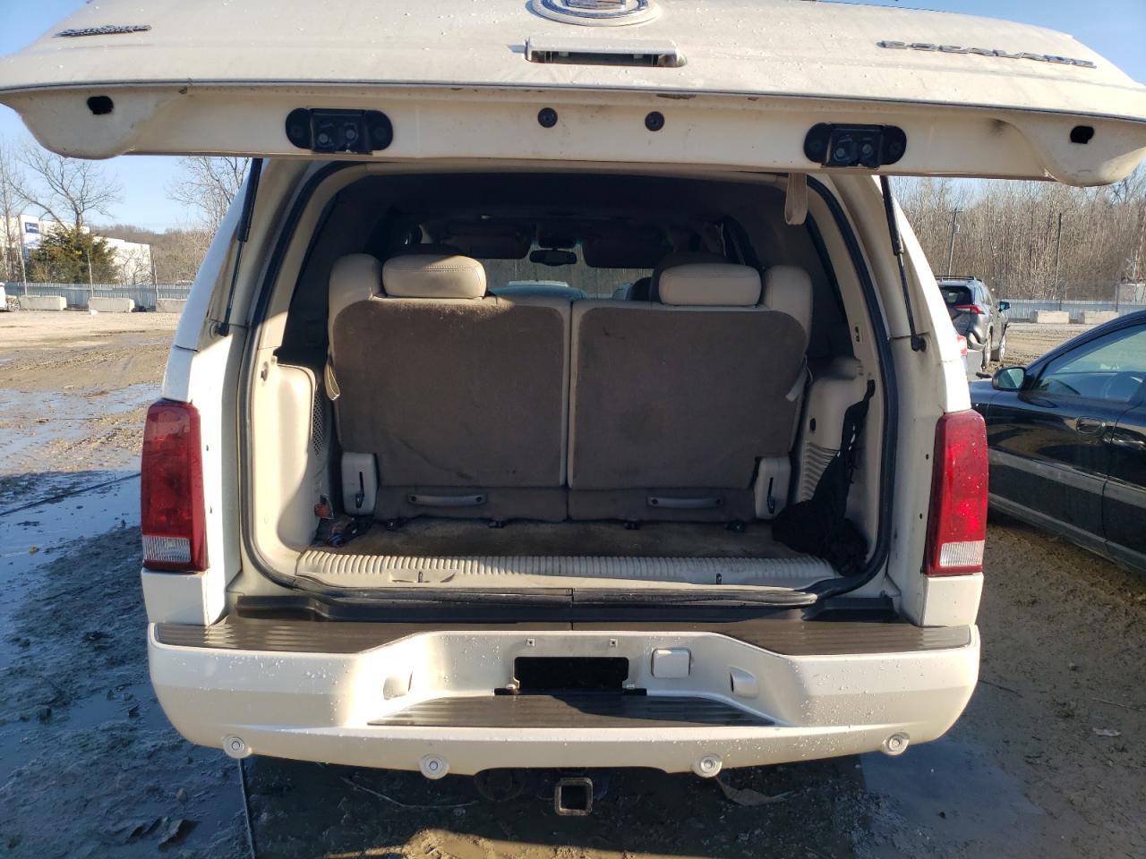 2002 Cadillac Escalade VIN 1GYEK63N22R164692 Copart auction photo, side damage thumbnail 6