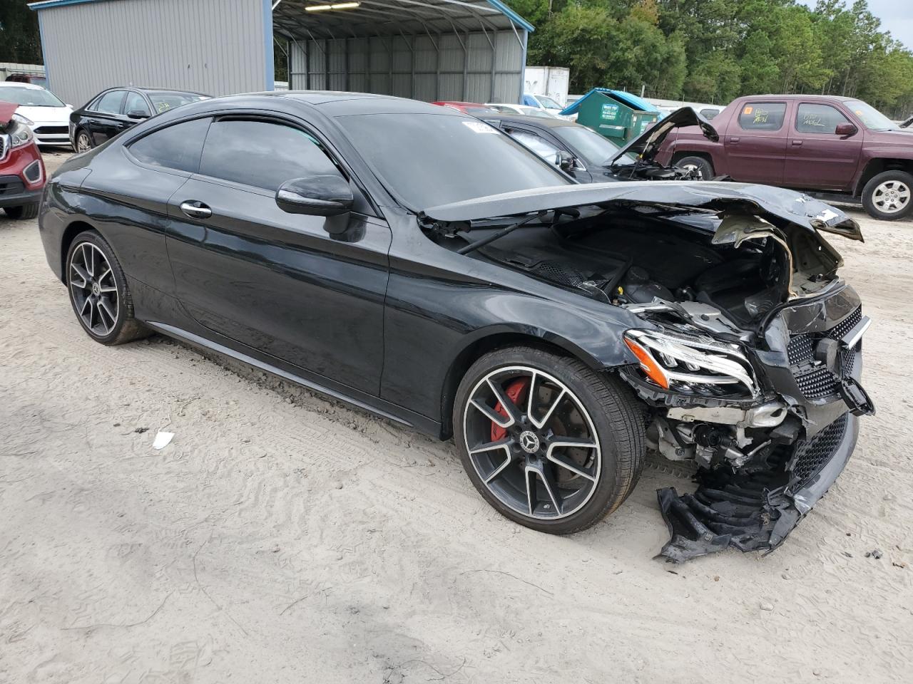 2019 Mercedes-Benz C-klasse VIN WDDWJ8EB0KF843993 Copart auction photo, front end damage thumbnail 4
