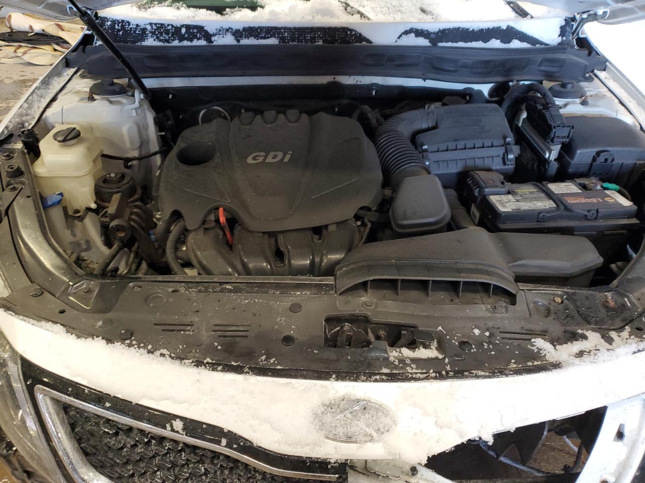 2015 KIA Optima VIN 5XXGM4A73FG373739 Copart auction photo, front end / top/roof damage thumbnail 11