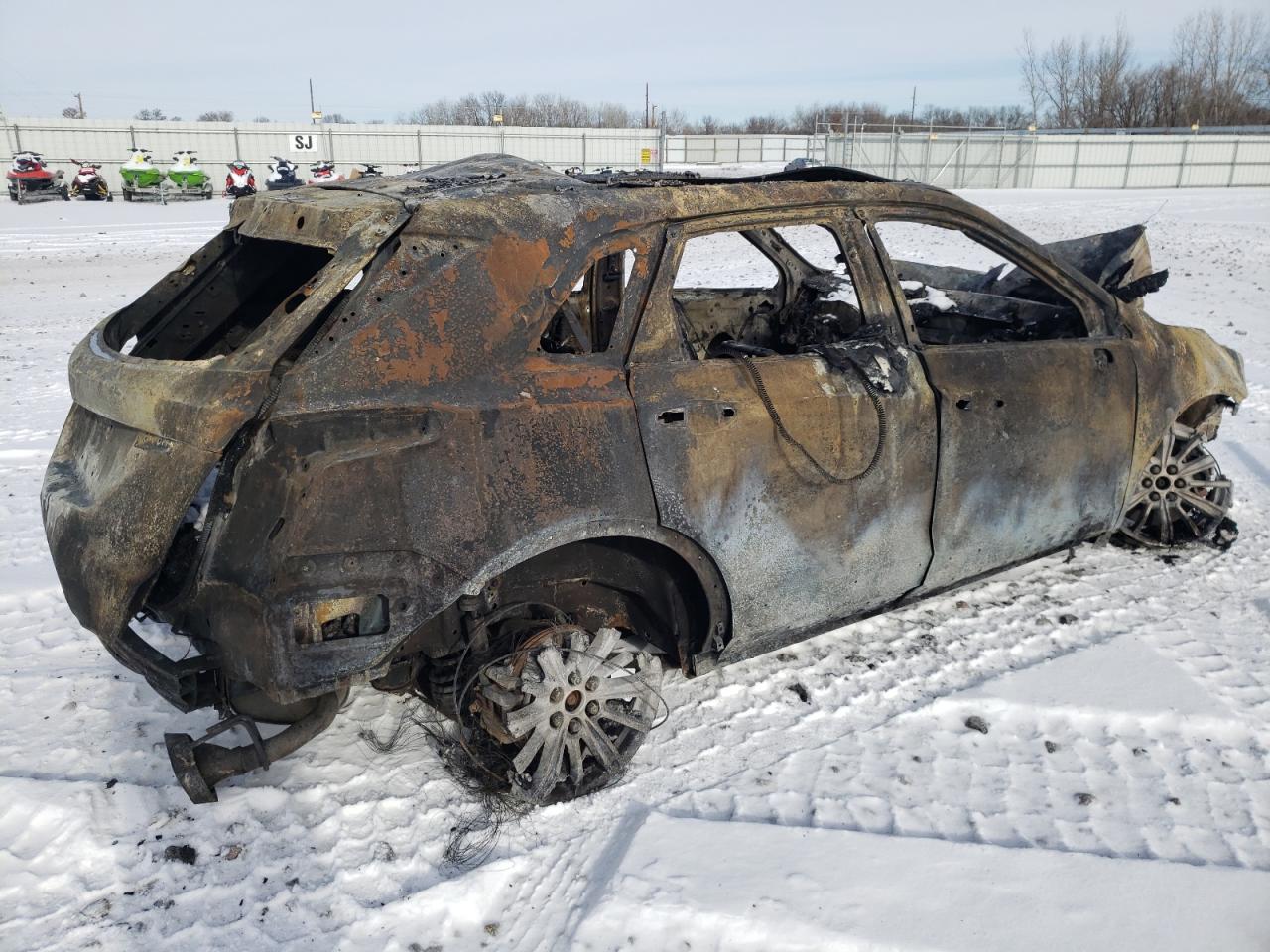 2017 Cadillac XT5 VIN 1GYKNDRS8HZ154902 Copart auction photo, burn damage thumbnail 3