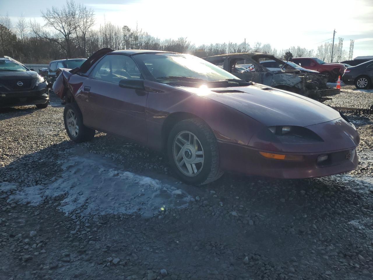 1995 Chevrolet Camaro VIN 2G1FP22S7S2205633 Copart auction photo, all over damage thumbnail 4