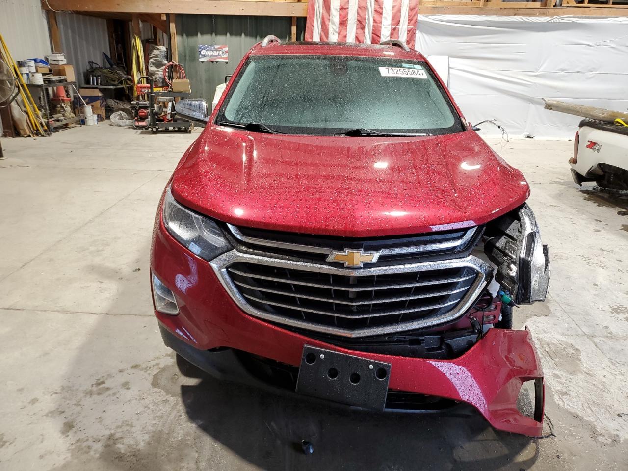2018 Chevrolet Equinox VIN 3GNAXVEV8JS627922 Copart auction photo, front end / side damage thumbnail 5