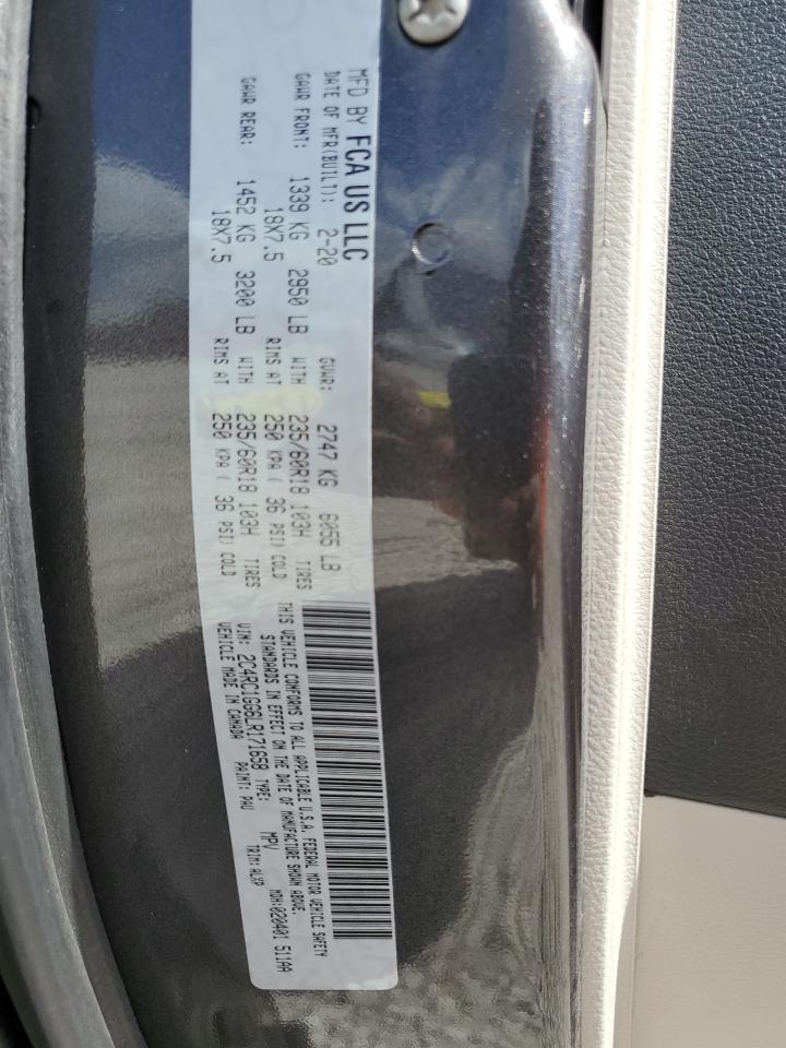 2020 Chrysler Pacifica VIN 2C4RC1GG6LR171658 Copart auction photo, front end damage thumbnail 14