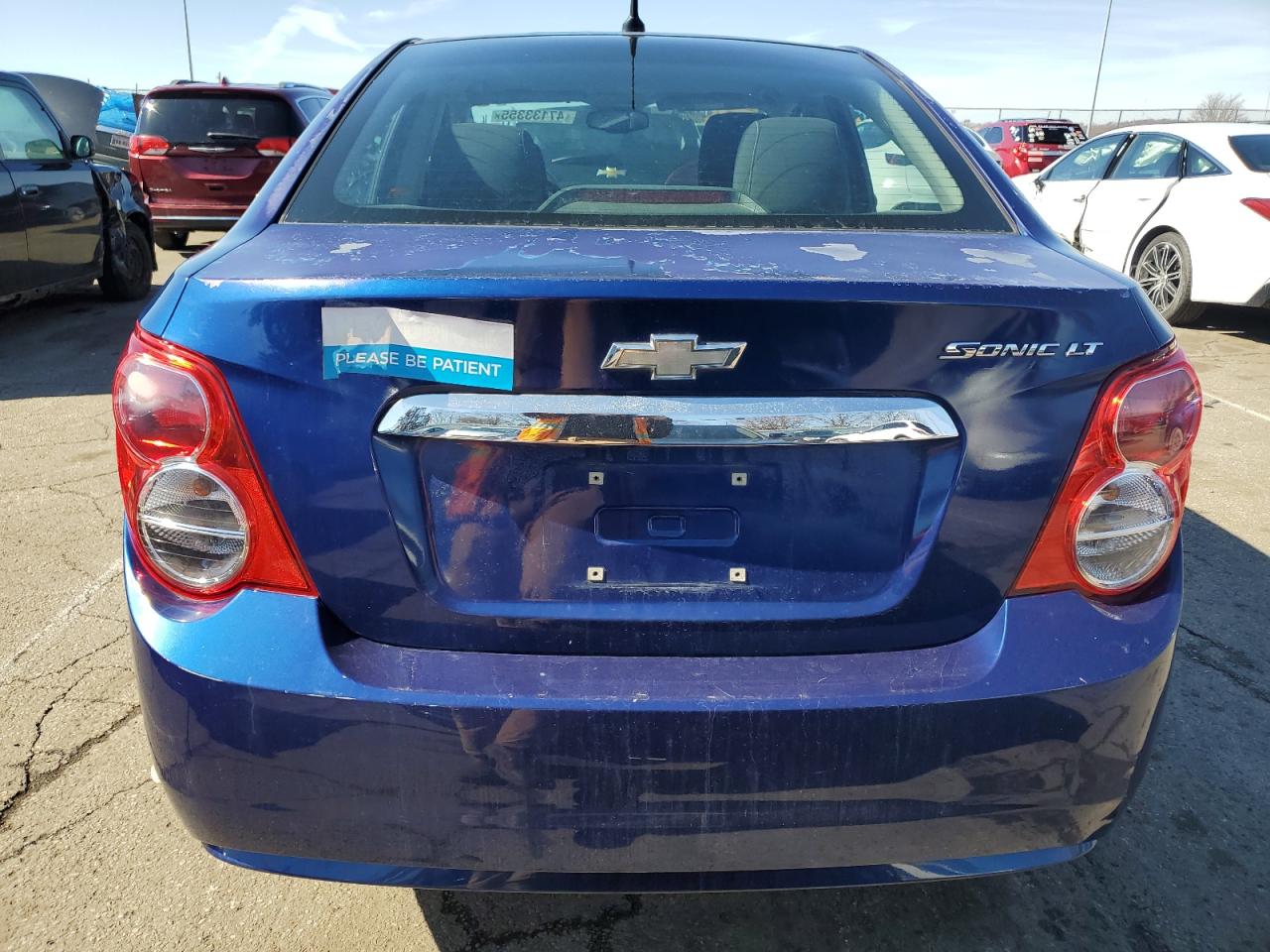 2013 Chevrolet Sonic VIN 1G1JC5SG1D4123333 Copart auction photo, side / front end damage thumbnail 6