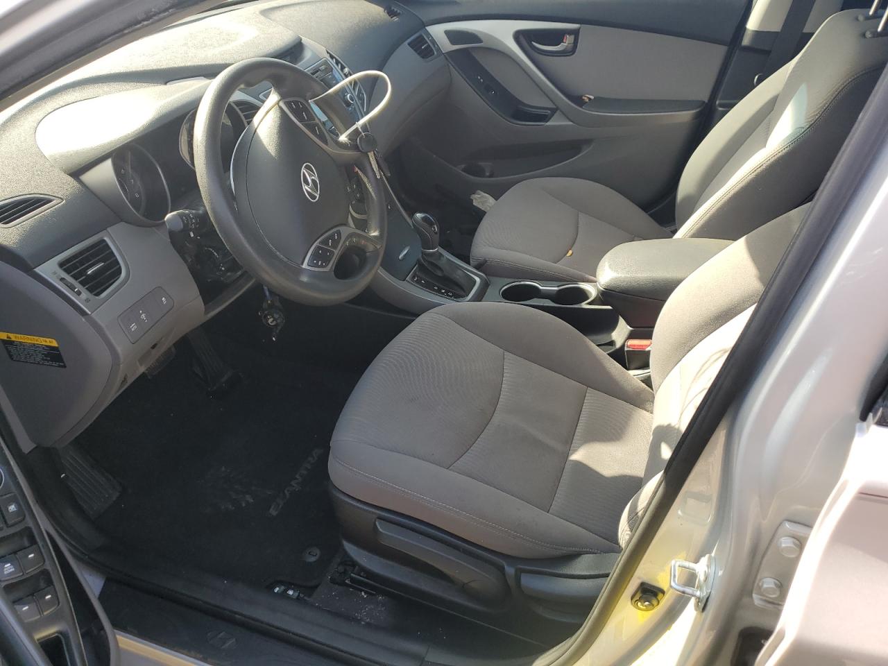 2014 Hyundai Elantra VIN KMHDH4AE8EU201930 Copart auction photo, vandalism / front end damage thumbnail 7