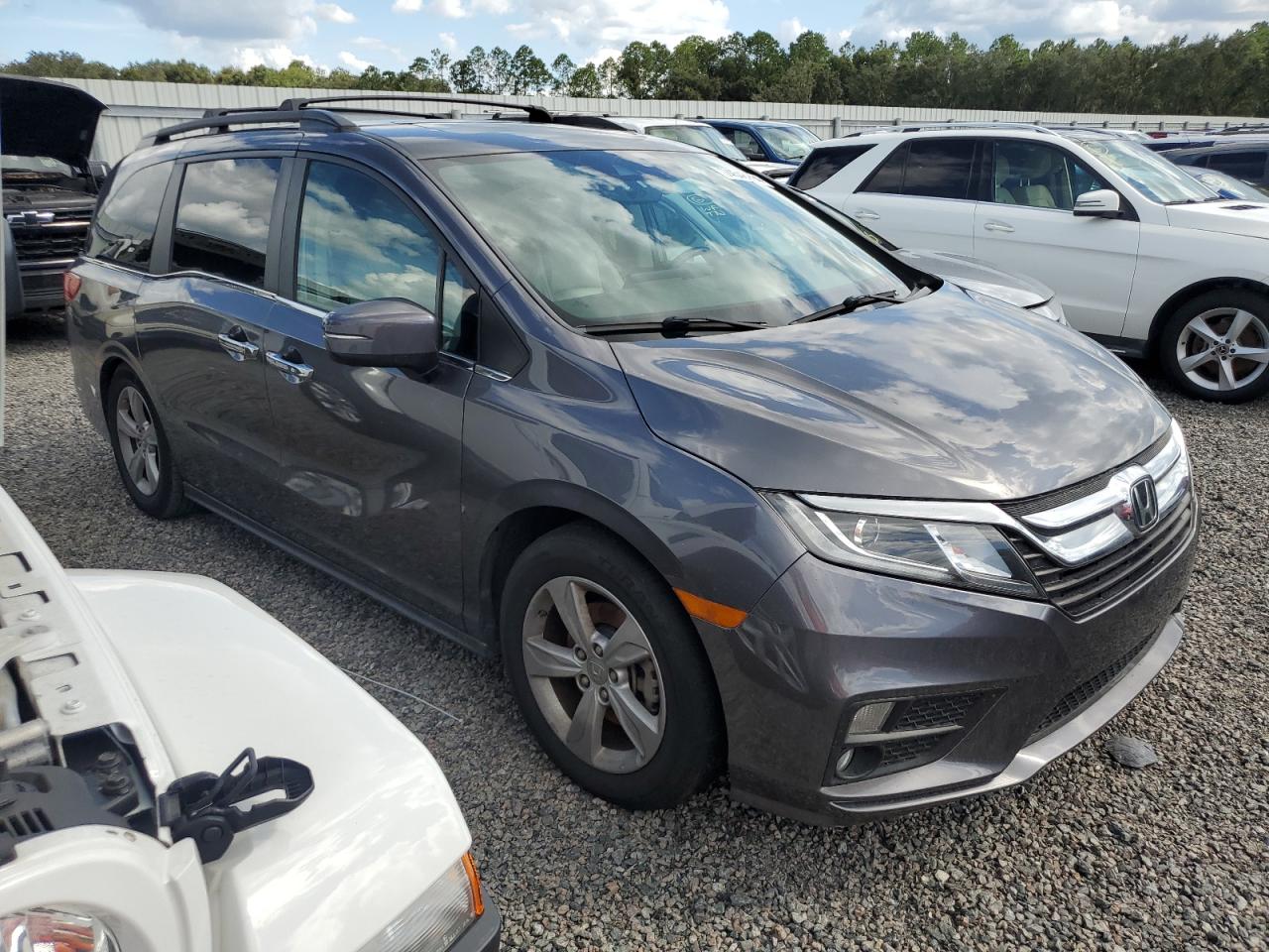 2020 Honda Odyssey VIN 5FNRL6H70LB054777 Copart auction photo, water/flood damage thumbnail 4