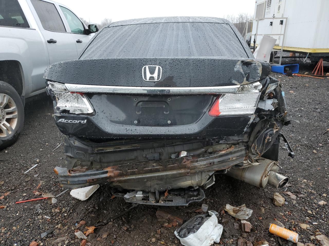 2014 Honda Accord VIN 1HGCR2F77EA254844 Copart auction photo, rear end / front end damage thumbnail 6