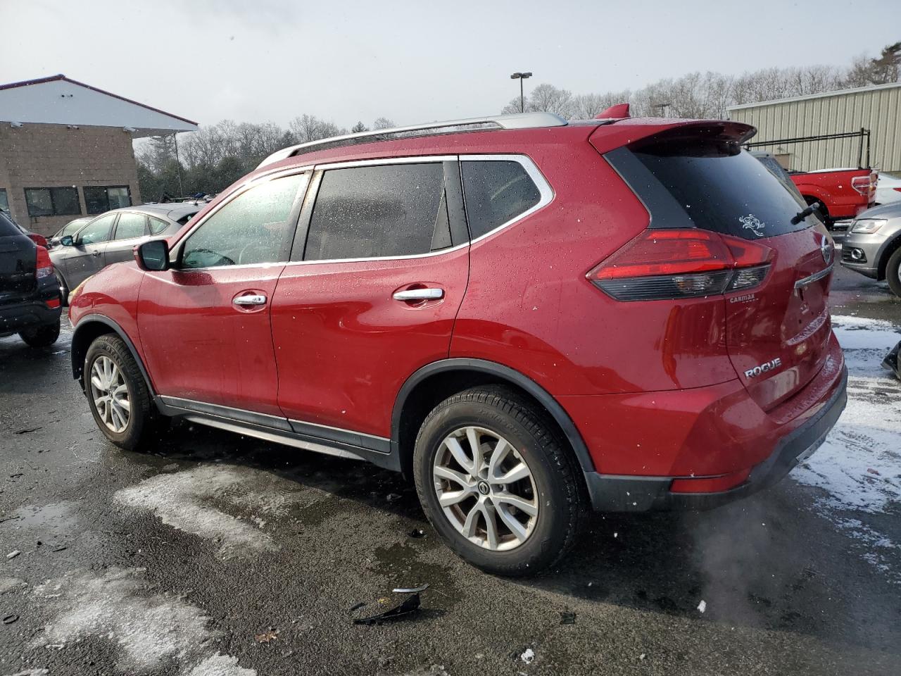 2017 Nissan Rogue VIN 5N1AT2MV3HC771118 Copart auction photo, front end / side damage thumbnail 2