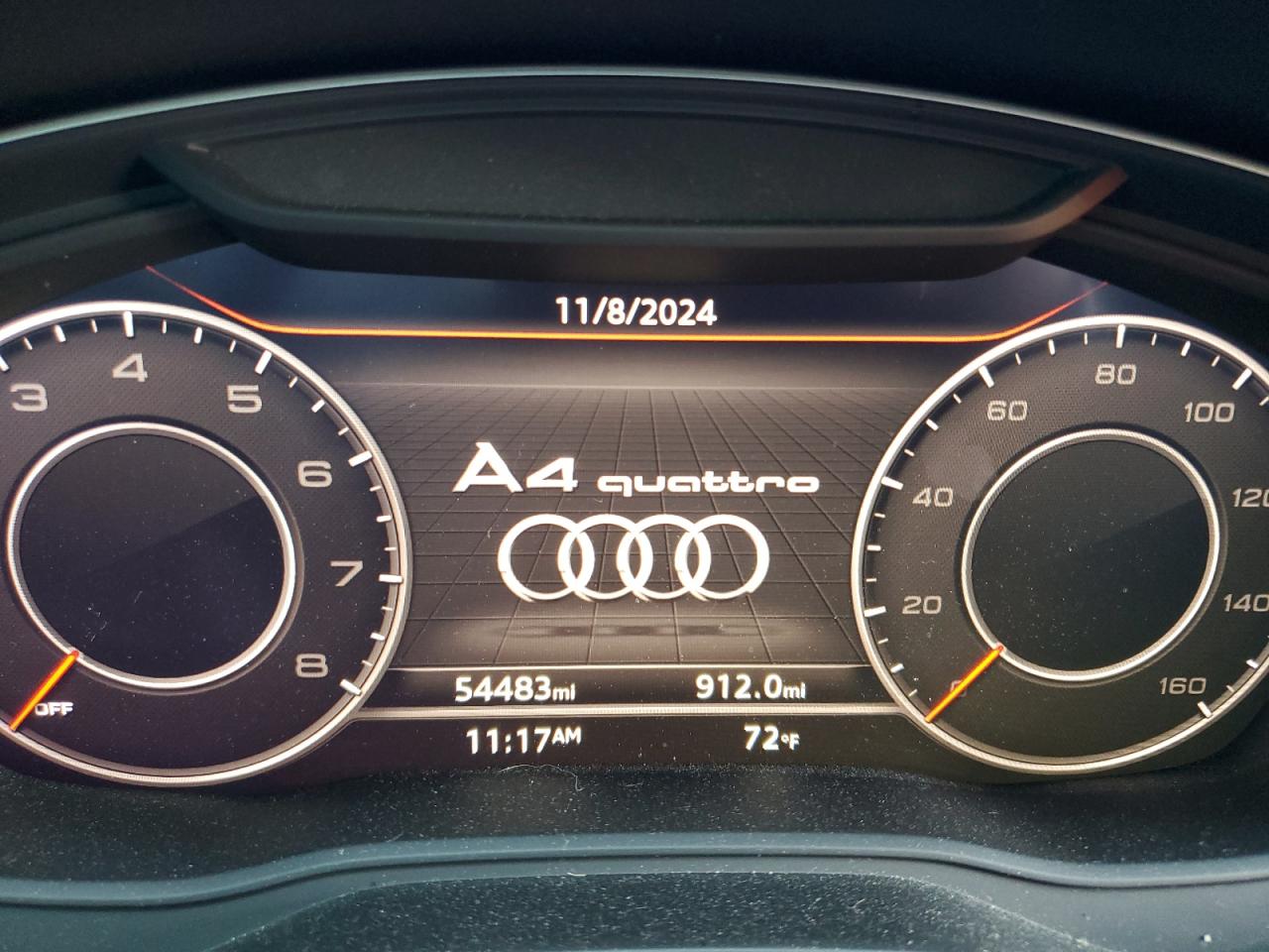 2019 Audi A4 VIN WAUENAF45KA014624 Copart auction photo, side / minor dent/scratches damage thumbnail 9