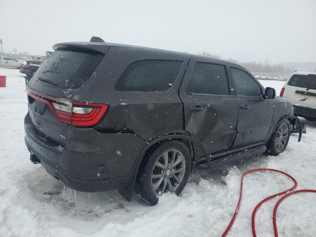 2014 Dodge Durango VIN 1C4SDJCT9EC598975 Copart auction photo, side / front end damage thumbnail 3