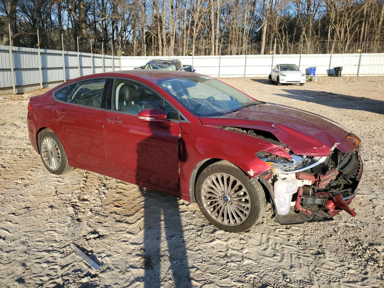 2014 Ford Fusion VIN 3FA6P0K97ER118075 Copart auction photo, front end damage thumbnail 4