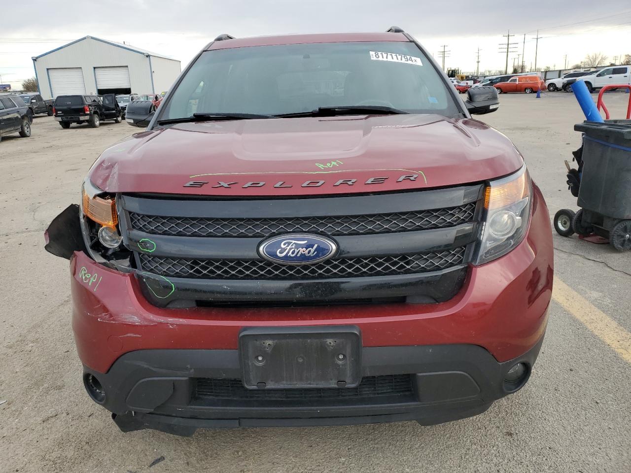 2014 Ford Explorer VIN 1FM5K8GTXEGA08051 Copart auction photo, front end / undercarriage damage thumbnail 5