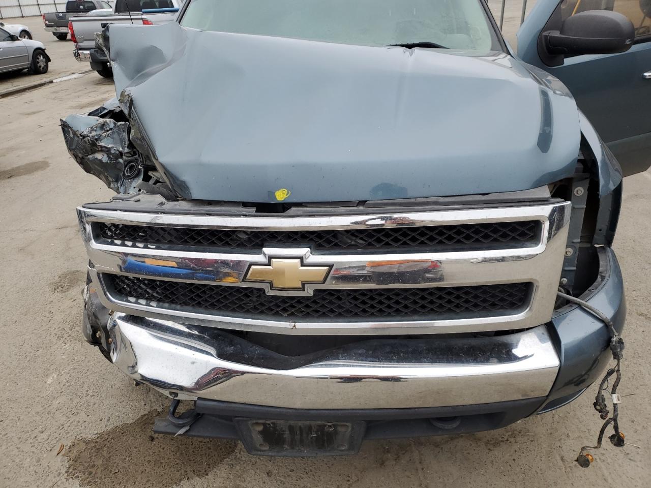 2007 Chevrolet Silverado VIN 2GCEK13M371511009 Copart auction photo, front end / undercarriage damage thumbnail 11