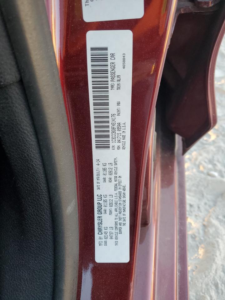 2015 Chrysler 200 VIN 1C3CCCBG8FN514176 Copart auction photo, front end / minor dent/scratches damage thumbnail 12