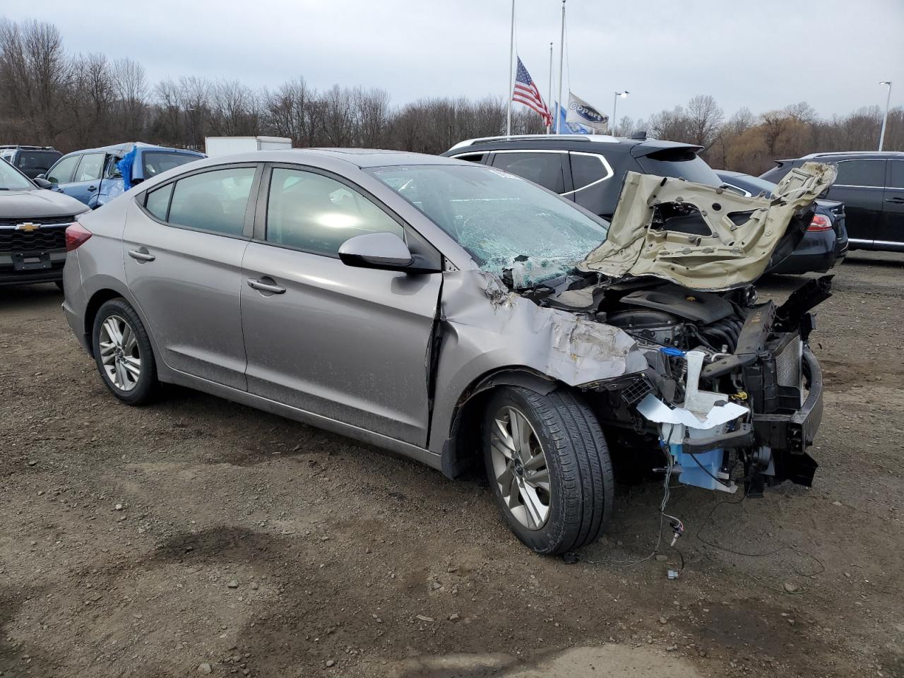 2020 Hyundai Elantra VIN KMHD84LF8LU068931 Copart auction photo, front end / minor dent/scratches damage thumbnail 4