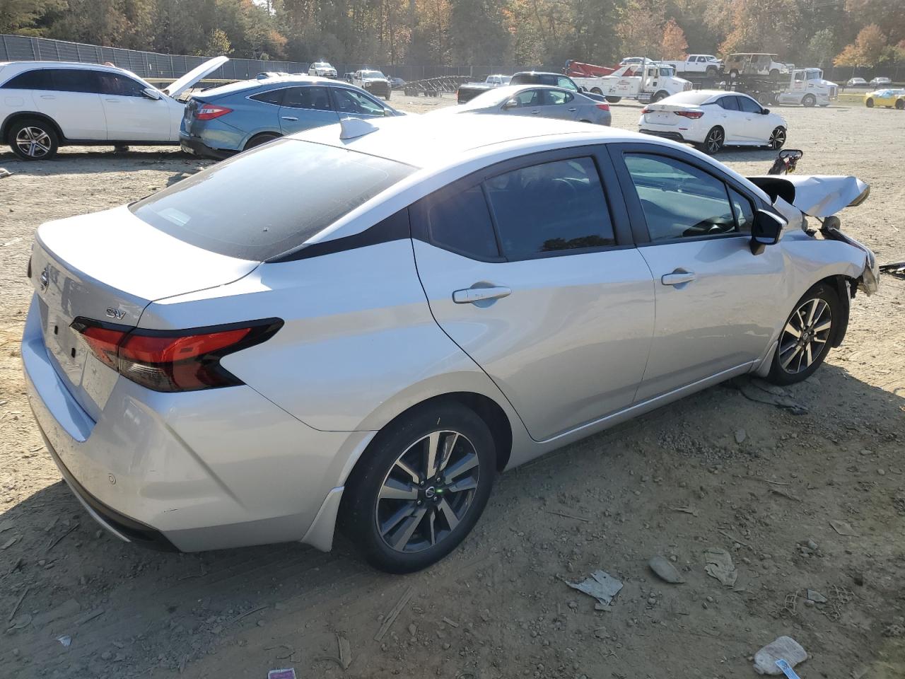 2021 Nissan Versa VIN 3N1CN8EV5ML887656 Copart auction photo, front end damage thumbnail 3