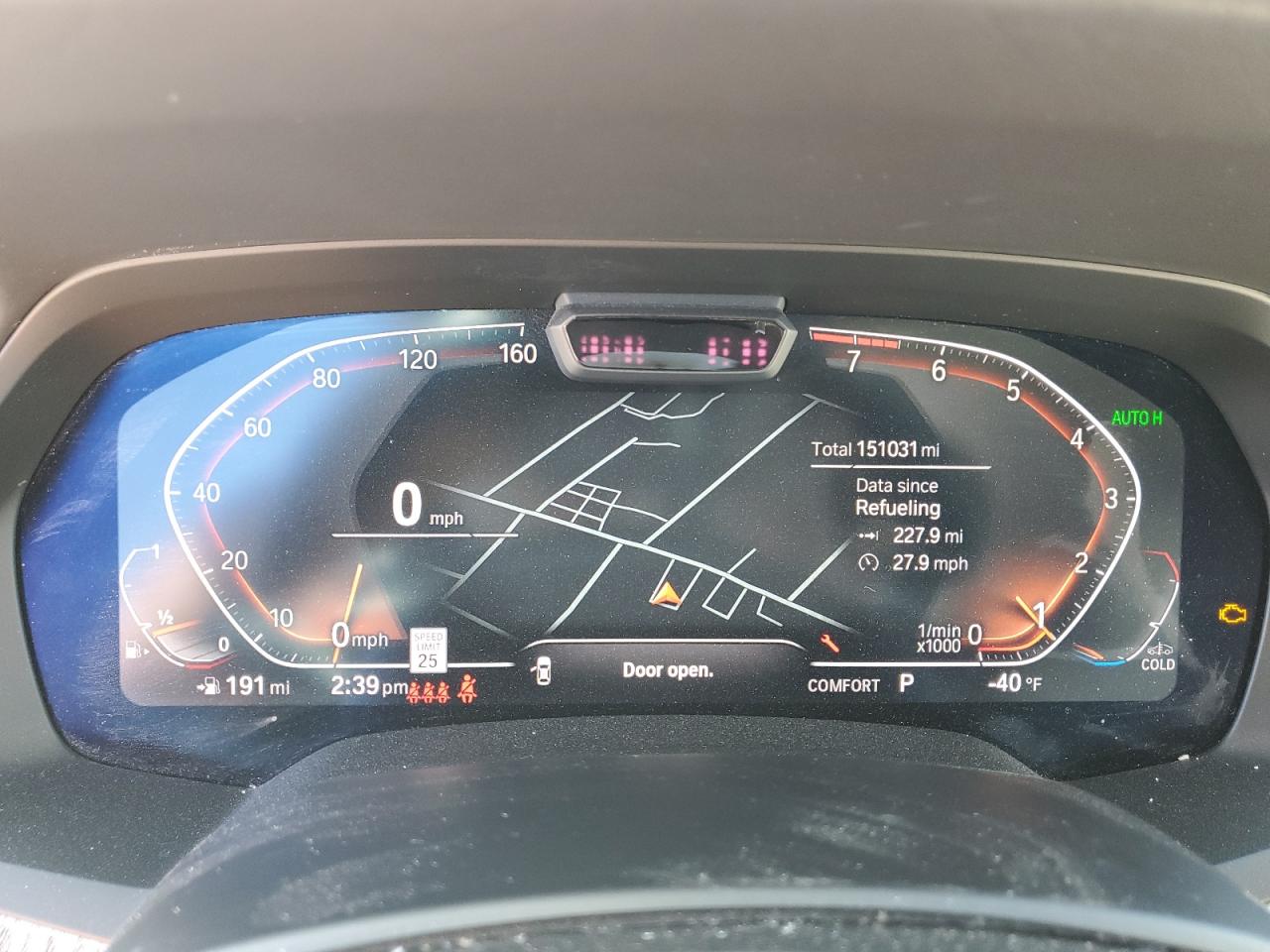 2019 BMW X7 VIN 5UXCW2C50KL086103 Copart auction photo, front end damage thumbnail 9
