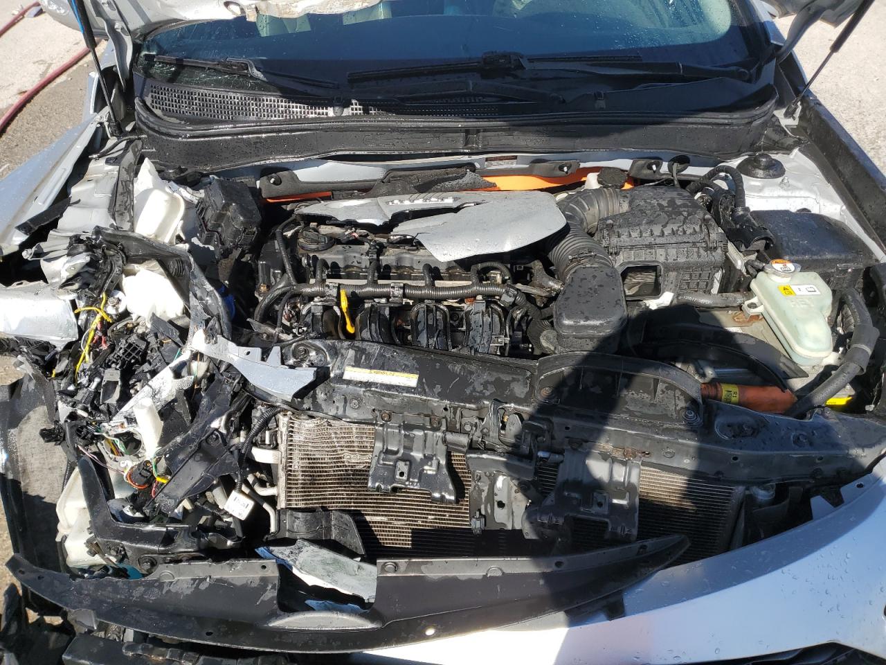 2012 Hyundai Sonata VIN KMHEC4A46CA039465 Copart auction photo, front end damage thumbnail 11
