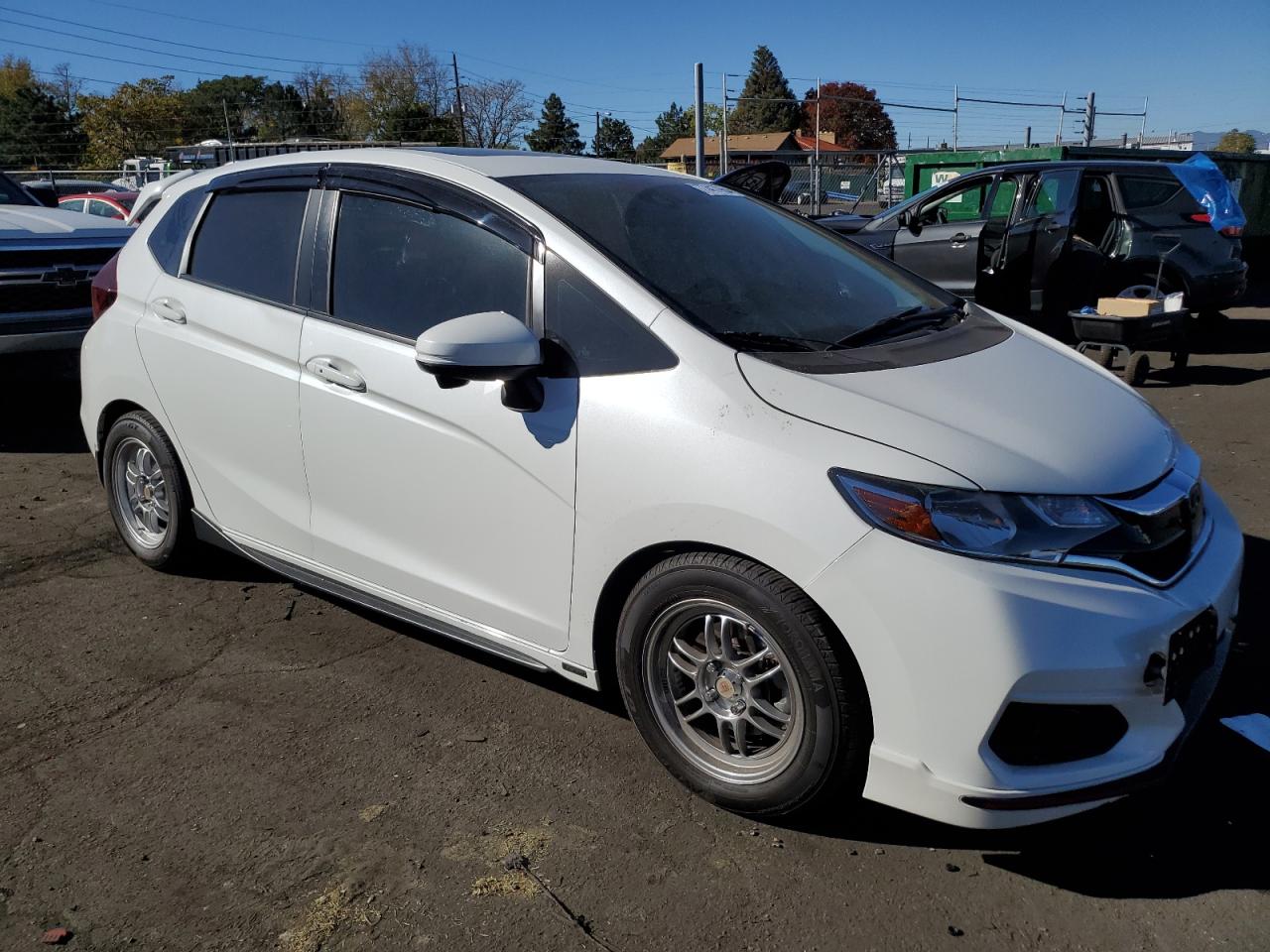 2018 Honda Fit VIN 3HGGK5G86JM731257 Copart auction photo, side damage thumbnail 4