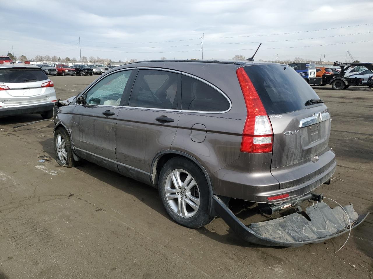 2011 Honda CR-V VIN 5J6RE4H55BL073196 Copart auction photo, all over damage thumbnail 2