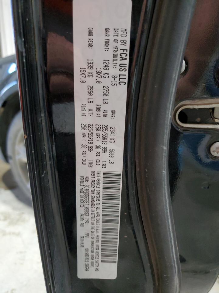 2016 Dodge Journey VIN 3C4PDDGG3GT109093 Copart auction photo, hail damage thumbnail 13