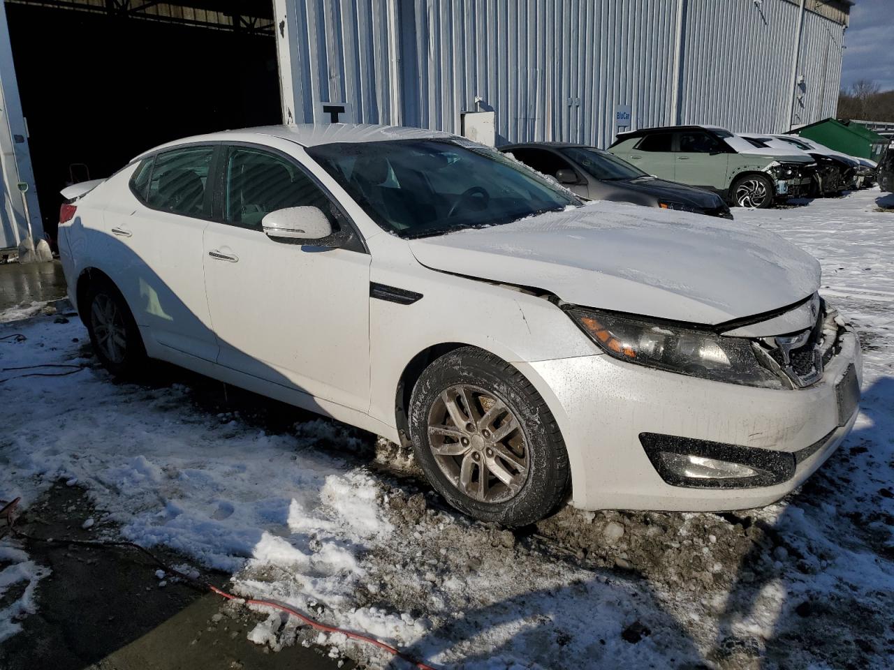 2013 KIA Optima VIN 5XXGM4A77DG143179 Copart auction photo, front end / rear end damage thumbnail 4
