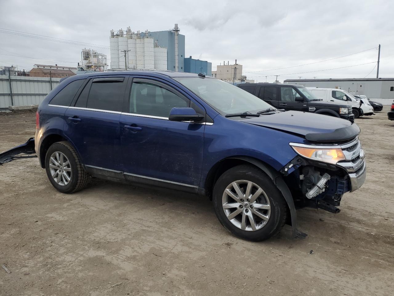 2014 Ford Edge VIN 2FMDK3KC1EBA34308 Copart auction photo, side / front end damage thumbnail 4