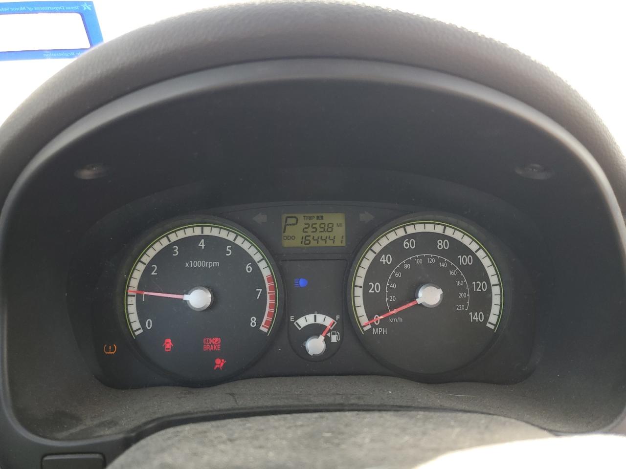 2009 KIA Rio VIN KNADE243596586642 Copart auction photo, rear end / side damage thumbnail 9