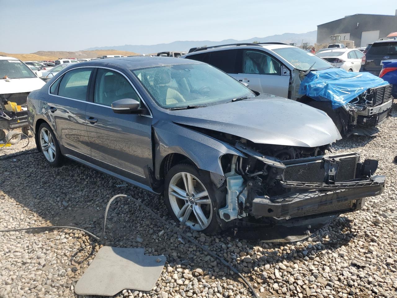 2014 Volkswagen Passat VIN 1VWCN7A39EC089649 Copart auction photo, front end damage thumbnail 4