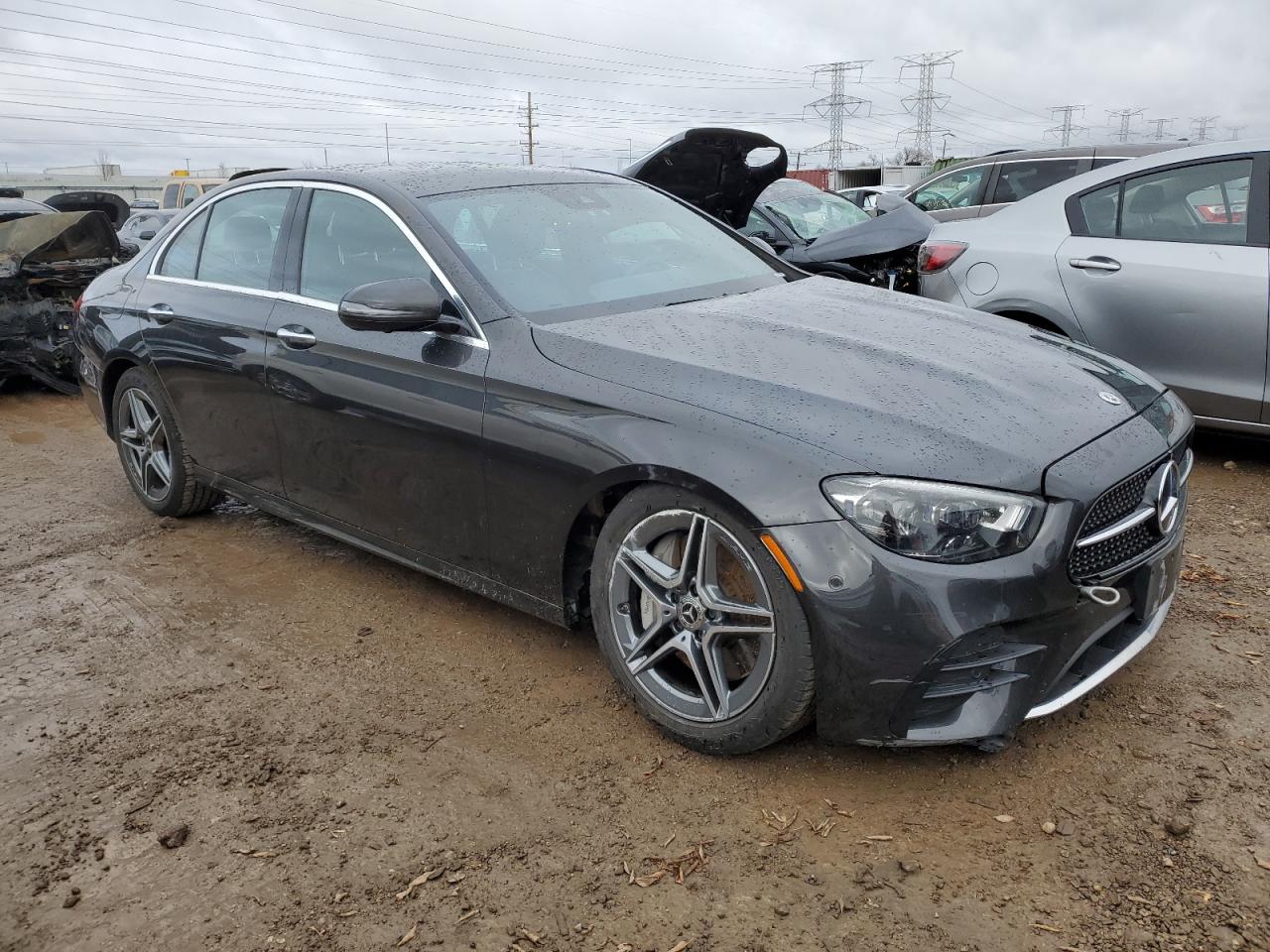 2022 Mercedes-Benz E-klasse VIN W1KZF8EB3NB064923 Copart auction photo, front end / undercarriage damage thumbnail 4