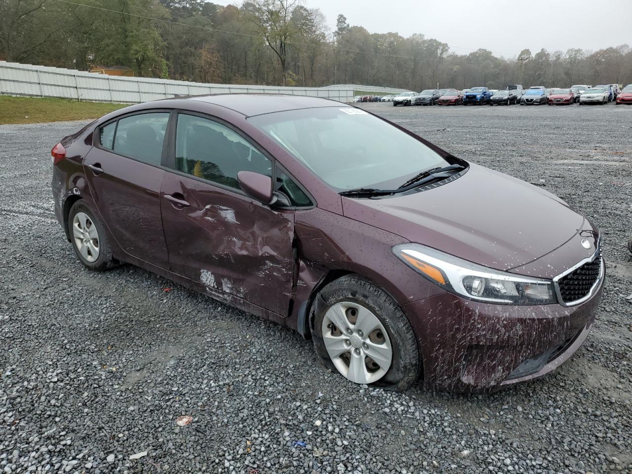 2018 KIA Forte VIN 3KPFK4A74JE269313 Copart auction photo, side / front end damage thumbnail 4