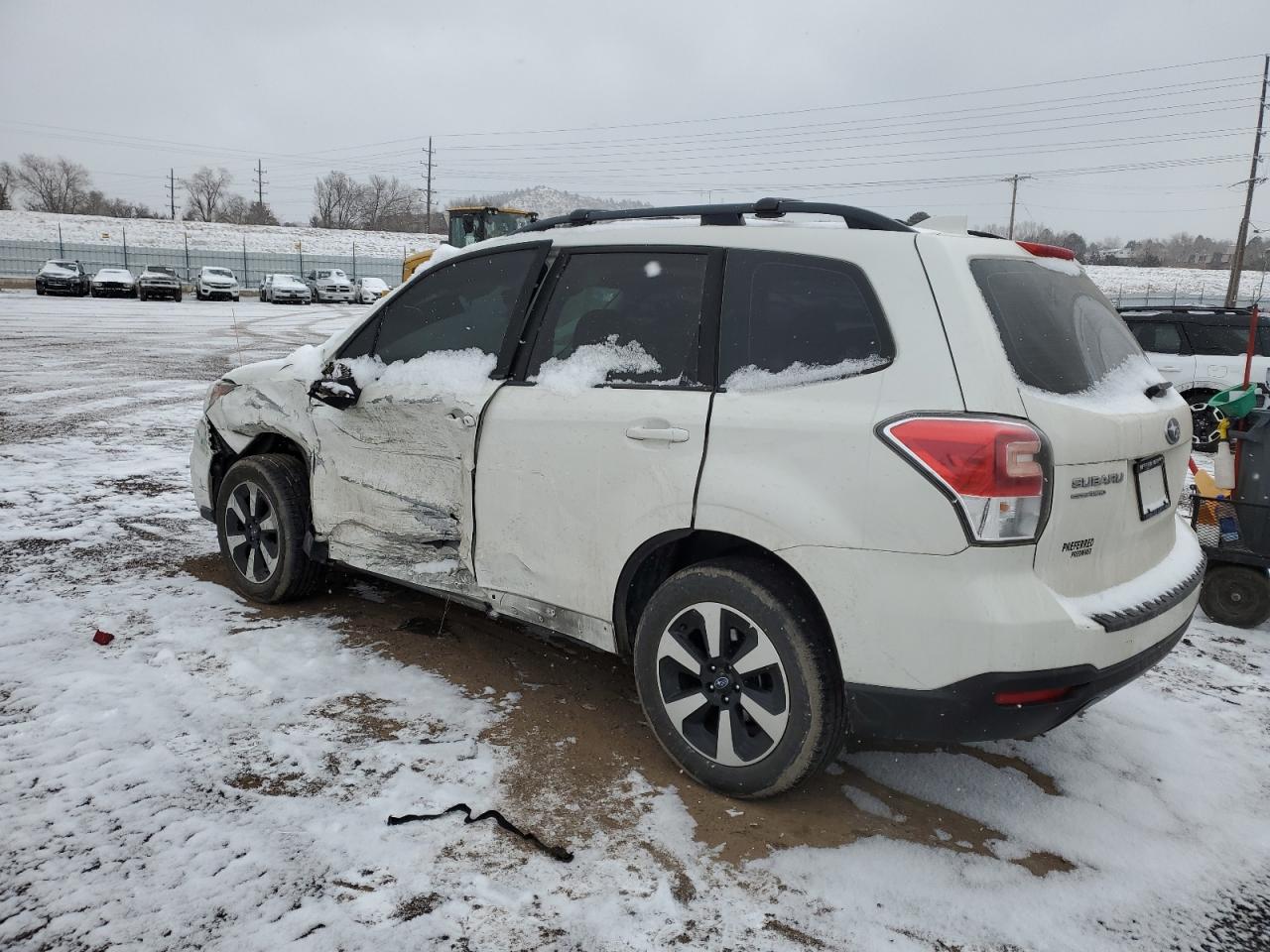 2017 Subaru Forester VIN JF2SJABC7HH512050 Copart auction photo, side / front end damage thumbnail 2