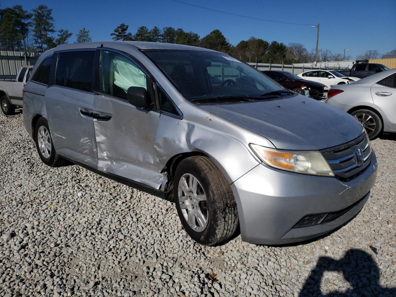 2013 Honda Odyssey VIN 5FNRL5H23DB074974 Copart auction photo, all over damage thumbnail 4