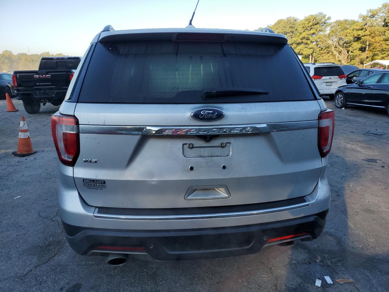 2018 Ford Explorer VIN 1FM5K7D83JGC30841 Copart auction photo, front end / side damage thumbnail 6